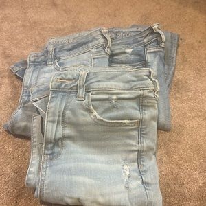 Lot of 3 size 4 American Eagle jeggings